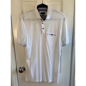 Ted Baker London Tortila Slim Fit Tipped Pocket Polo Size Med(3)